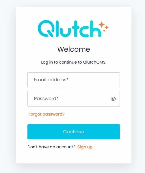 3.Click Sign Up 
