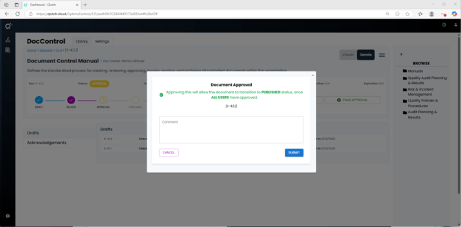 4. Document Pass Approval