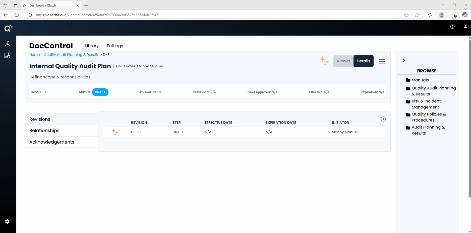 2. Doc Revision Instance