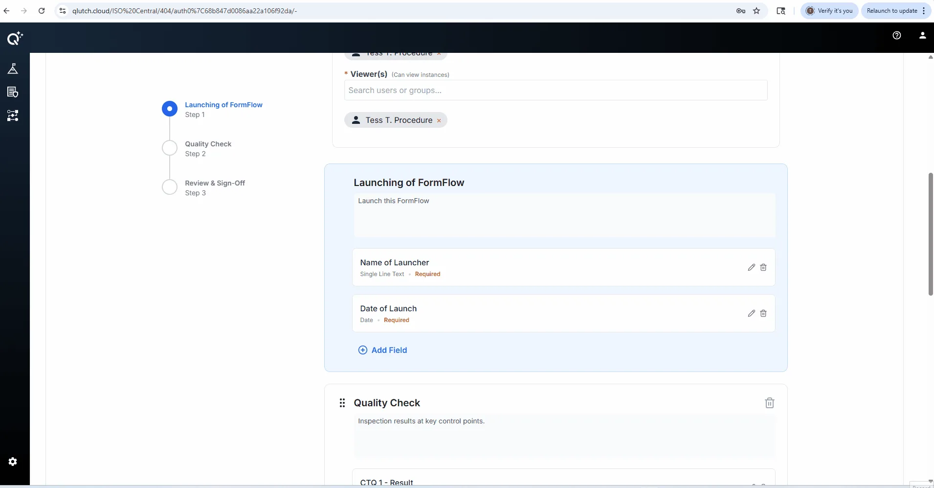 Creating FF_Adding Display Name Field to Launch Step